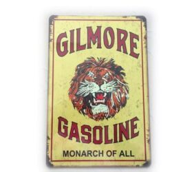 placa metal gasolina gilmore vintage