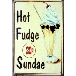 placa metal hielo vintage