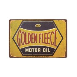 placa de metal vintage vellon dorado