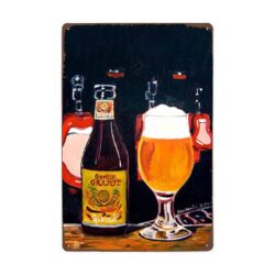 placa de metal gruut vintage
