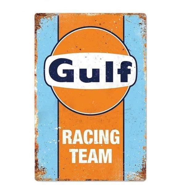 letrero de metal vintage gulf 2 letrero de metal vintage gulf 2