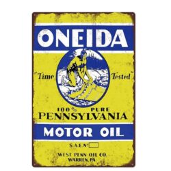 placa de metal honeida vintage