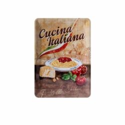 placa de metal italiana vintage