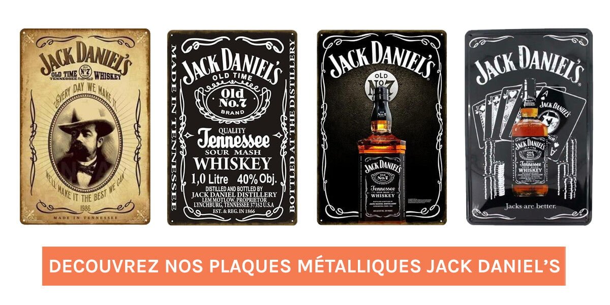jack daniels pourquoi n7 plaque métal vintage jack daniels