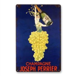 placa de metal vintage joseph perrier