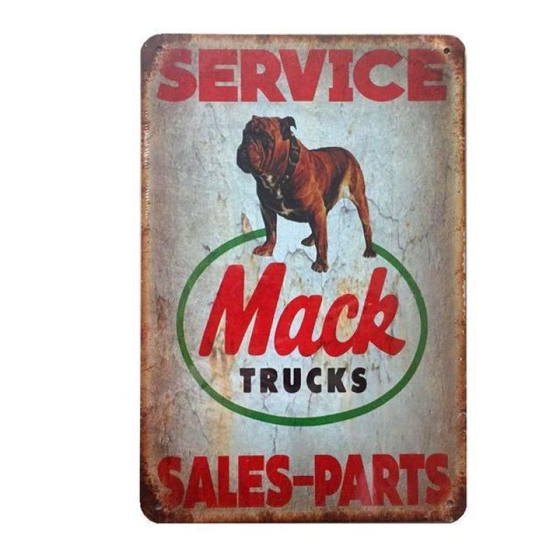 placa metal vintage mack trucks placa metal vintage mack trucks