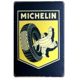 placa metal vintage michelin