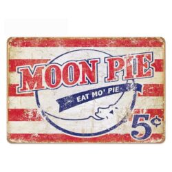 plato metal vintage moon pie