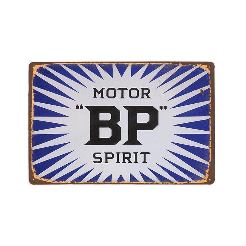 placa metal vintage motor spirit bp placa metal vintage motor spirit bp
