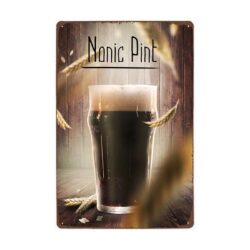 placa metal vintage nonic pinta