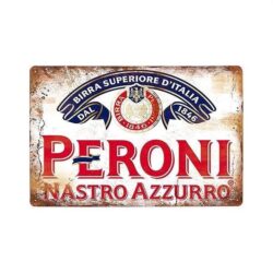 placa metal peroni vintage