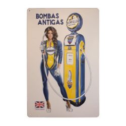 placa metal vintage pin up essence