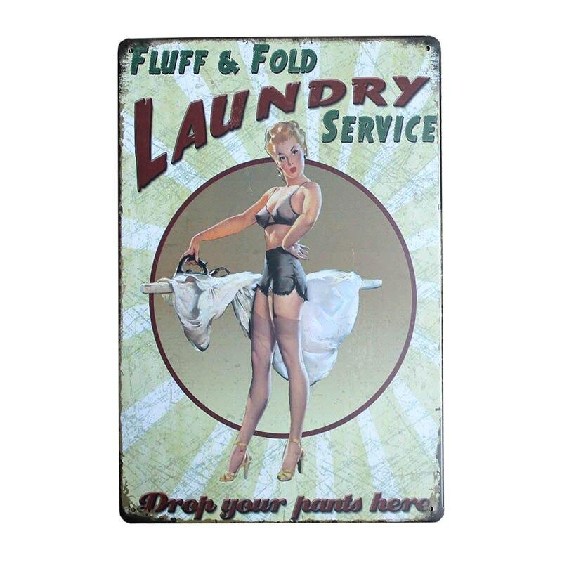 plato de lavanderia pin up vintage de metal plato de lavanderia pin up vintage de metal