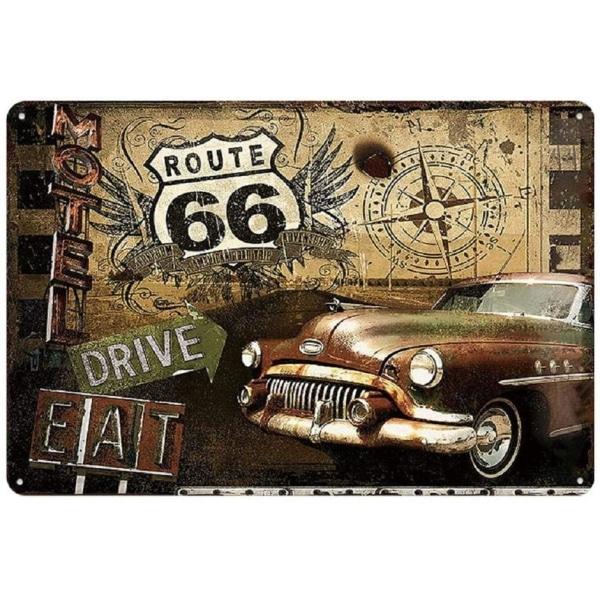 carretera vintage placa metal carretera vintage placa metal