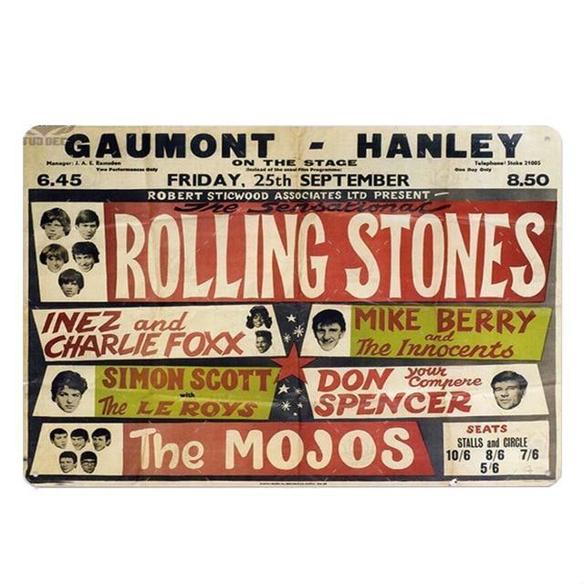 mojos de metal plate rolling stones vintage mojos de metal plate rolling stones vintage