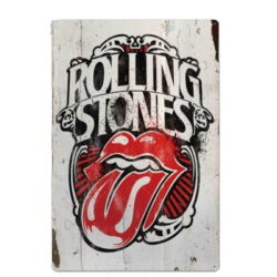 placa metal vintage rolling stones