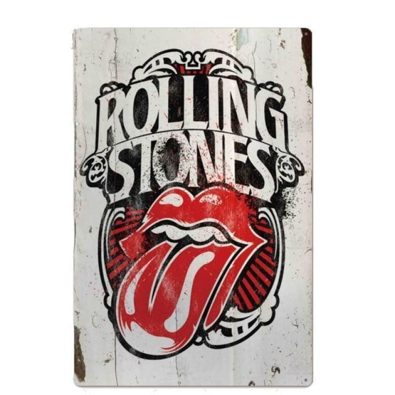 placa metal vintage rolling stones placa metal vintage rolling stones