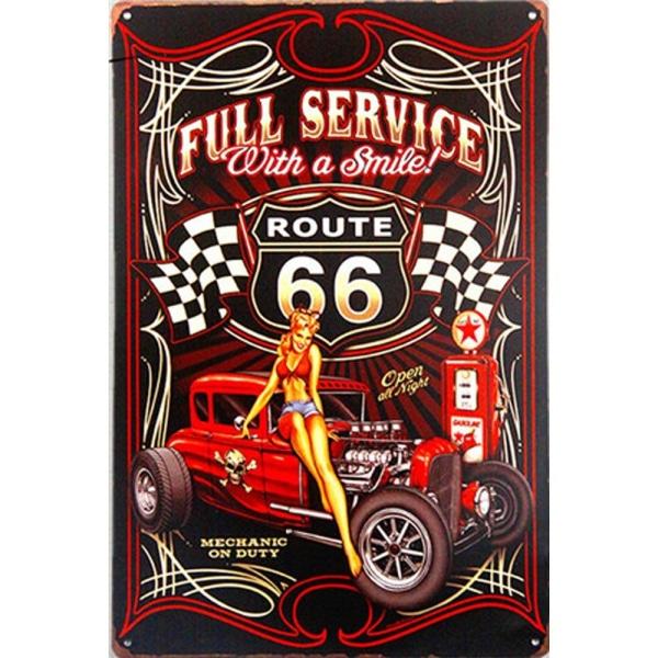 placa metal vintage ruta 66 placa metal vintage ruta 66