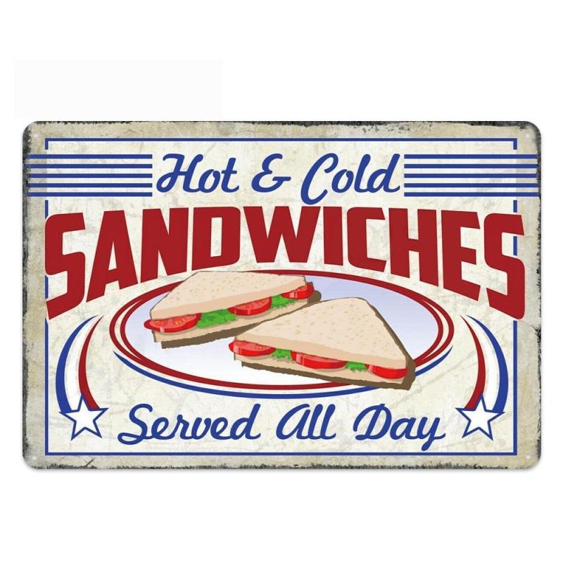 sandwiches vintage de placa de metal sandwiches vintage de placa de metal