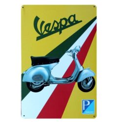 placa metal scooter vintage