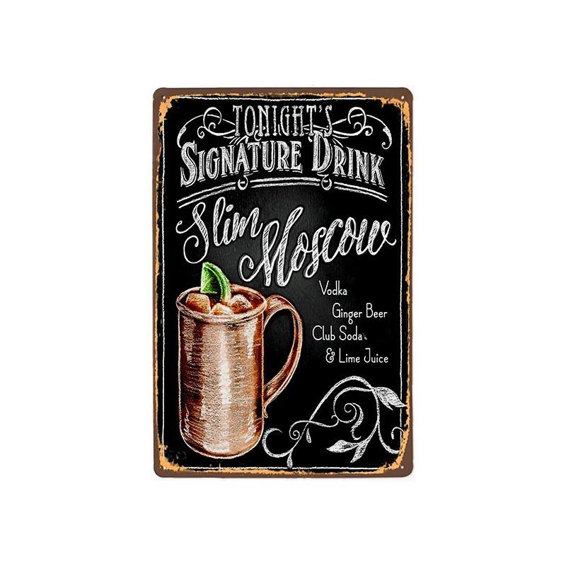 placa de metal vintage slim moscu placa de metal vintage slim moscu