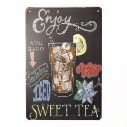 placa metal vintage la