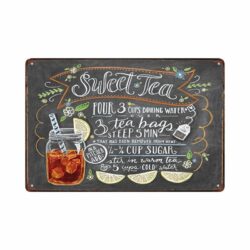 placa de metal vintage the glace