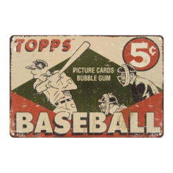 beisbol placas de metal vintage
