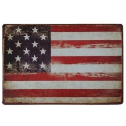 placa de metal vintage usa
