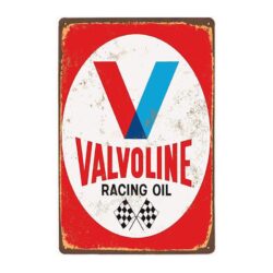 placa metal vintage valvoline