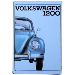 placa metal volkswagen vintage