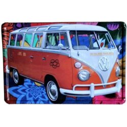 placa metal vw vintage