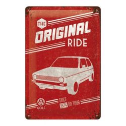 letrero de metal vintage paseo original de golf