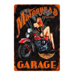 placa metal cabezal motor