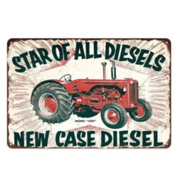 placa de metal agricola vintage