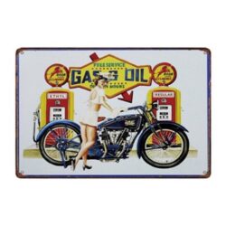 placa metal diesel vintage