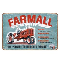 placa publicitaria tractor antiguo