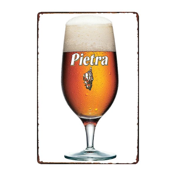 cerveza pietra placa publicitaria cerveza pietra placa publicitaria