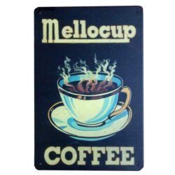 placa publicitaria de cafe