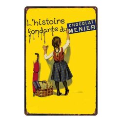 plato publicitario chocolate menier