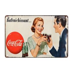 placa publicitaria de coca cola