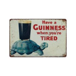 placa publicitaria de guinness