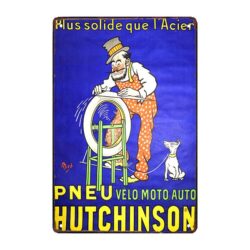 placa de metal hutchinson vintage