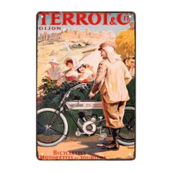 placa metal vintage terrot