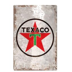 placa metal vieja texaco vintage