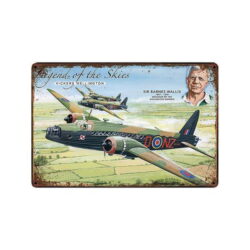 placa publicitaria de avion vintage