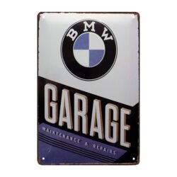 placa publicitaria bmw vintage