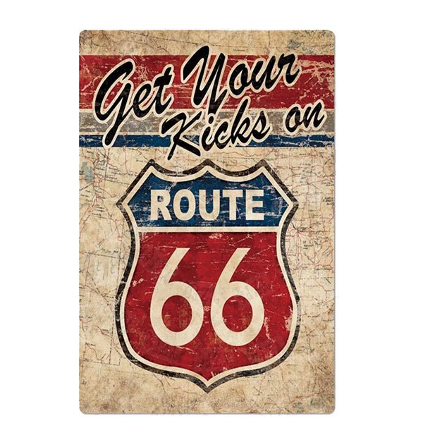 placa de metal vintage ruta 66 nosotros placa de metal vintage ruta 66 nosotros