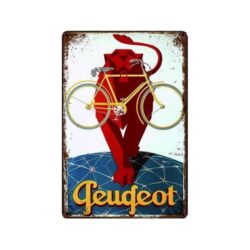 placa bicicleta peugeot