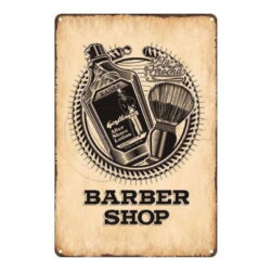 plato de barberia vintage